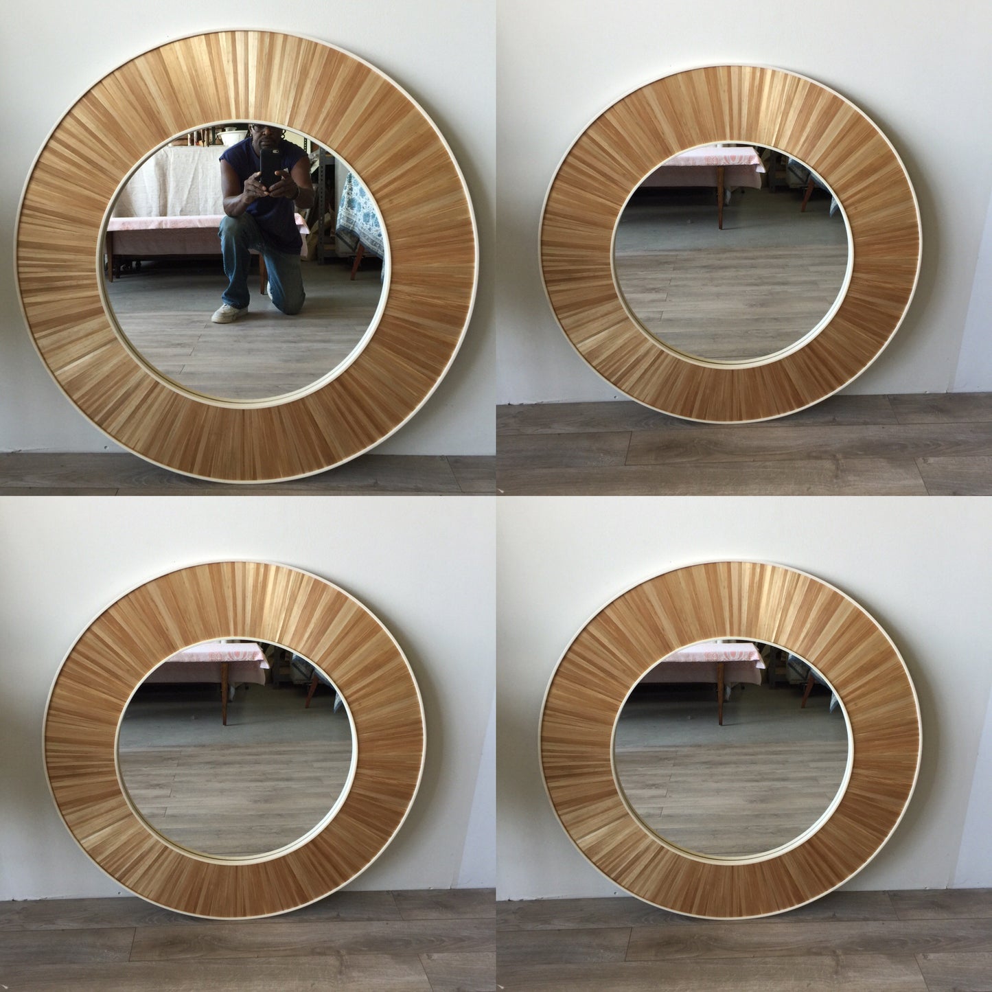 Modernist Round Mirror