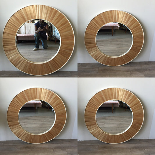 Modernist Round Mirror
